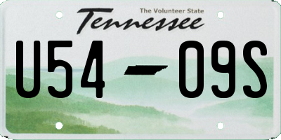 TN license plate U5409S