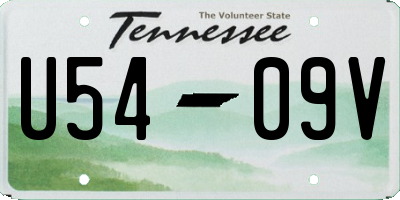 TN license plate U5409V
