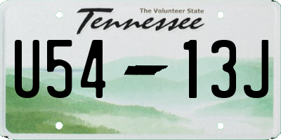 TN license plate U5413J