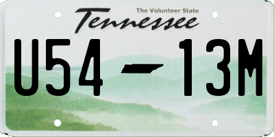 TN license plate U5413M