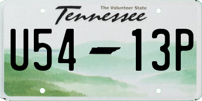 TN license plate U5413P