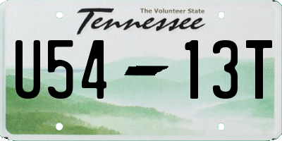 TN license plate U5413T