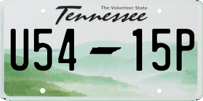 TN license plate U5415P
