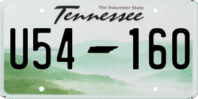 TN license plate U5416O