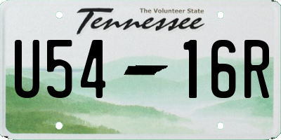TN license plate U5416R