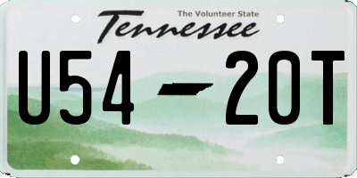 TN license plate U5420T