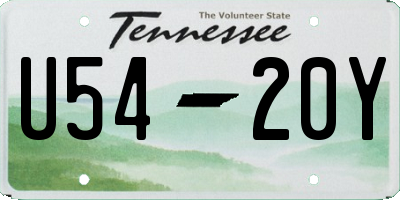 TN license plate U5420Y