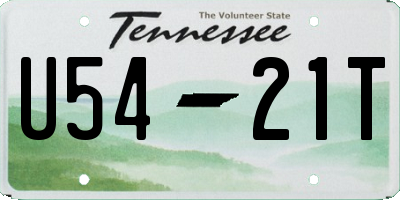 TN license plate U5421T