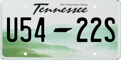 TN license plate U5422S