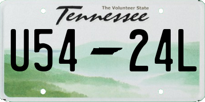 TN license plate U5424L