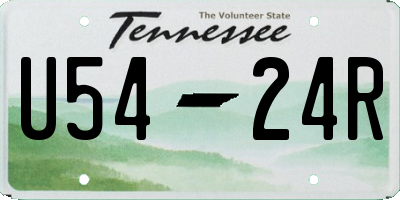 TN license plate U5424R