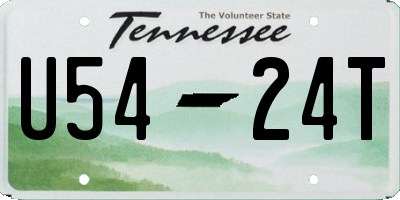 TN license plate U5424T