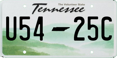 TN license plate U5425C