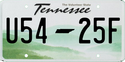 TN license plate U5425F