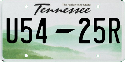 TN license plate U5425R