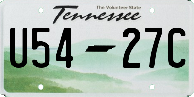 TN license plate U5427C