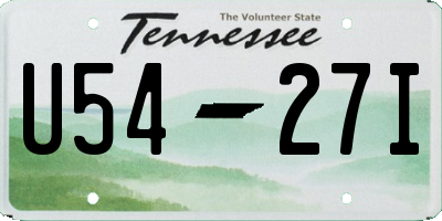 TN license plate U5427I