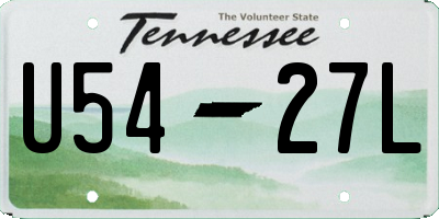 TN license plate U5427L