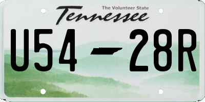 TN license plate U5428R