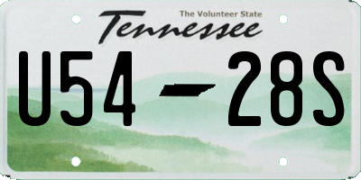TN license plate U5428S