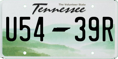TN license plate U5439R