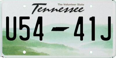 TN license plate U5441J