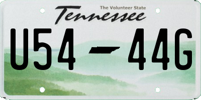 TN license plate U5444G