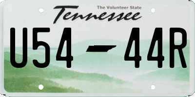 TN license plate U5444R