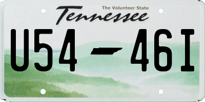 TN license plate U5446I