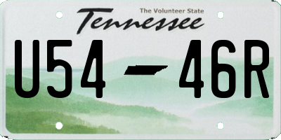 TN license plate U5446R