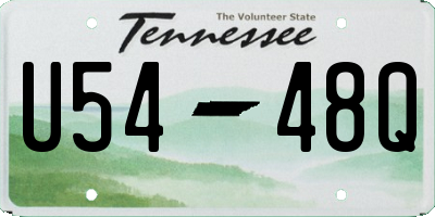 TN license plate U5448Q