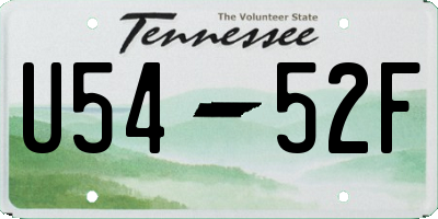TN license plate U5452F