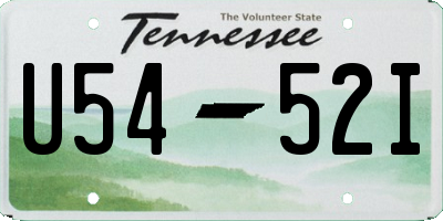 TN license plate U5452I