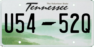 TN license plate U5452Q