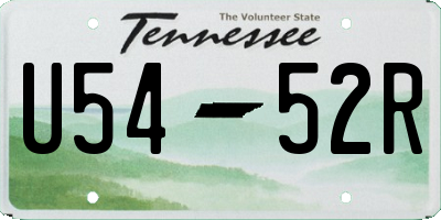 TN license plate U5452R