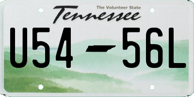 TN license plate U5456L