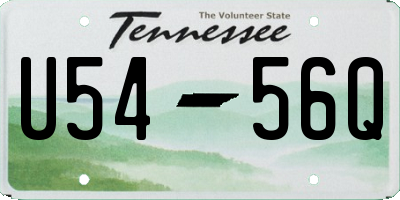 TN license plate U5456Q
