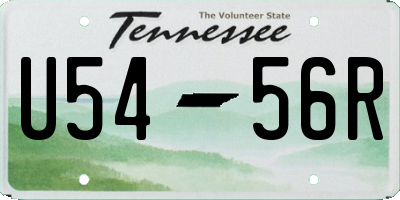 TN license plate U5456R