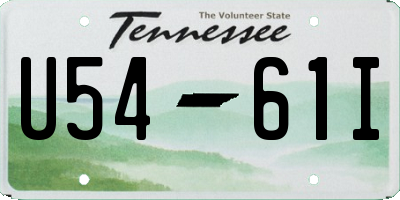 TN license plate U5461I
