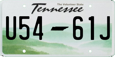 TN license plate U5461J