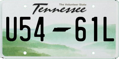 TN license plate U5461L