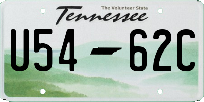 TN license plate U5462C