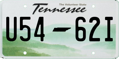 TN license plate U5462I