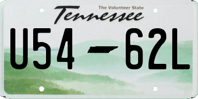 TN license plate U5462L