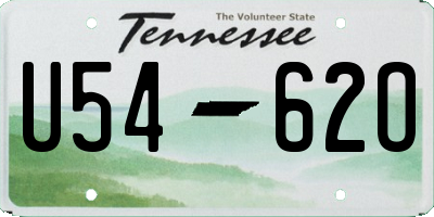 TN license plate U5462O