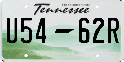 TN license plate U5462R