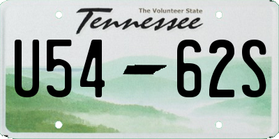 TN license plate U5462S