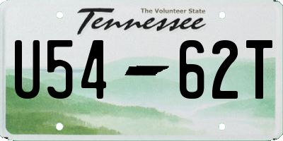 TN license plate U5462T