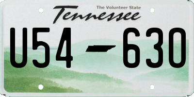 TN license plate U5463O