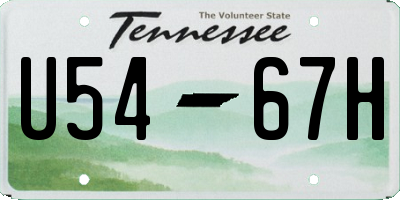TN license plate U5467H